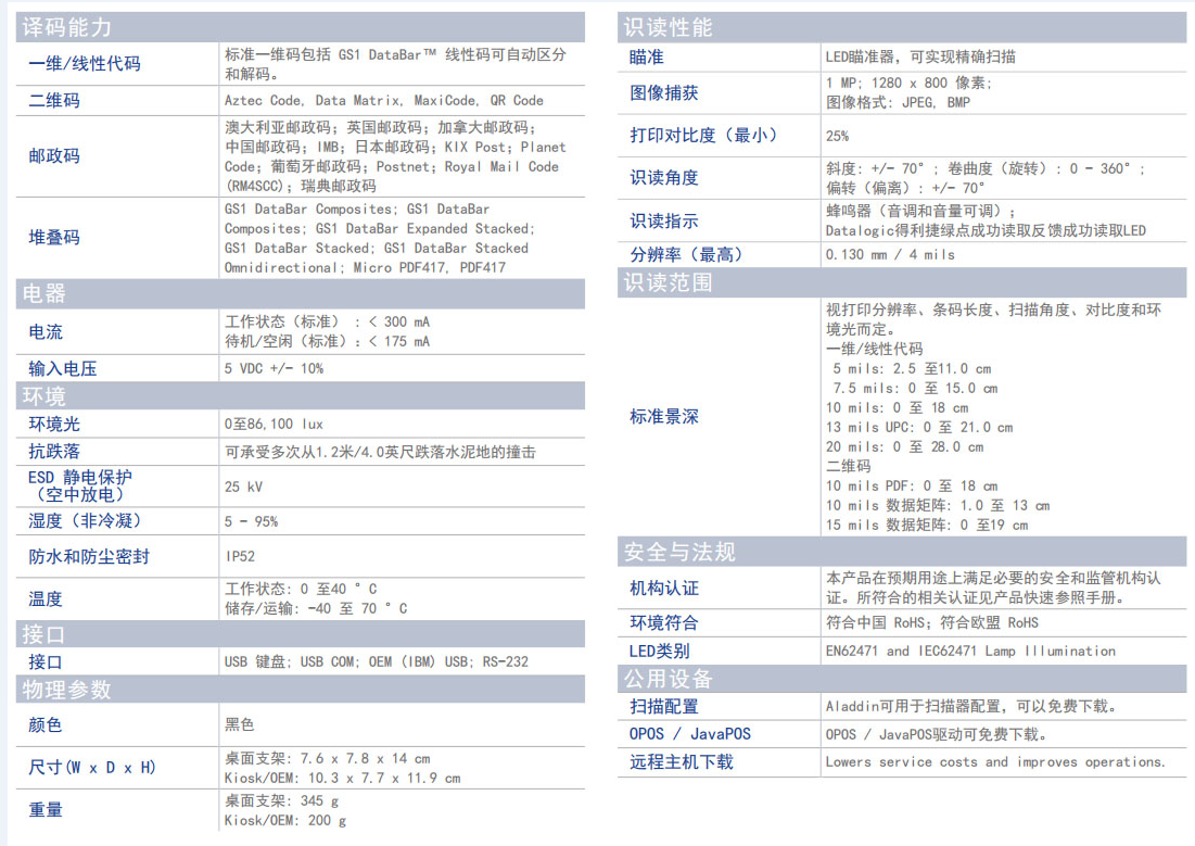 Datalogic得利捷MAGELLAN 900I桌面式扫描器扫描平台参数.png Datalogic得利捷MAGELLAN 900I桌面式扫描器扫描平台参数.png